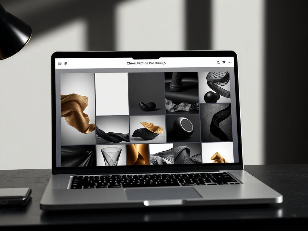 Example website design concept for portfolio websites